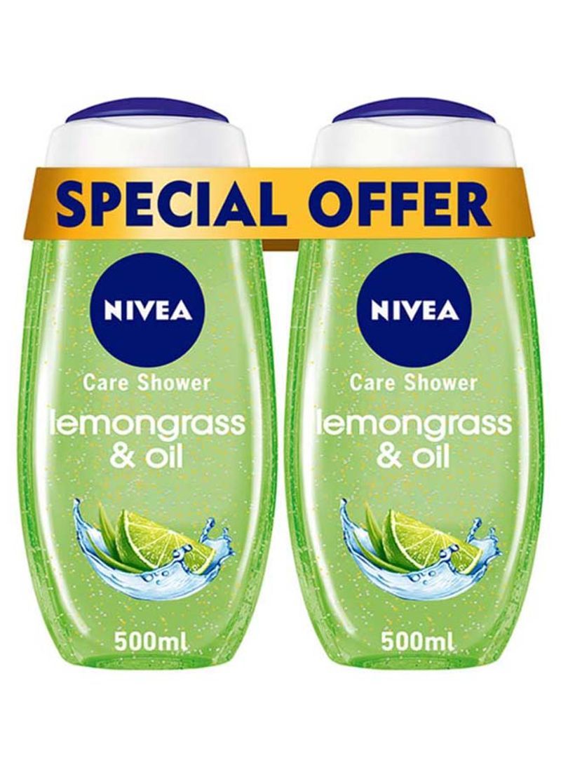 Nivea Pack Of 2 Lemongrass And Oil Shower Gel
