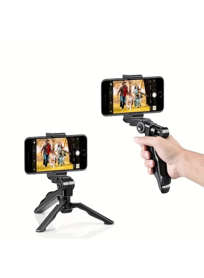 Universal Tripod for Mobile Phones – Adjustable Portable Stand with Phone Clip, Ideal for Shooting and Live Broadcasting - Image 1
