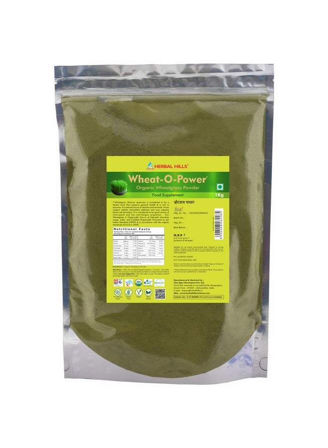 HERBAL HILLS مسحوق القمح العضوي من هيربال هيلز (عبوة 1000 جرام من 1) - Image 1