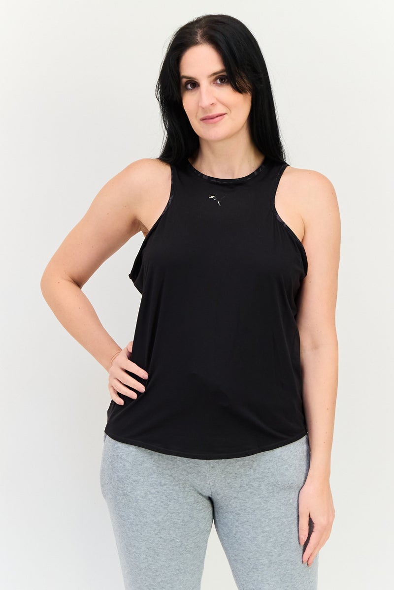 PUMA Women Sportswear Fit Sleeveless Training Tank Top, Black - Image 1