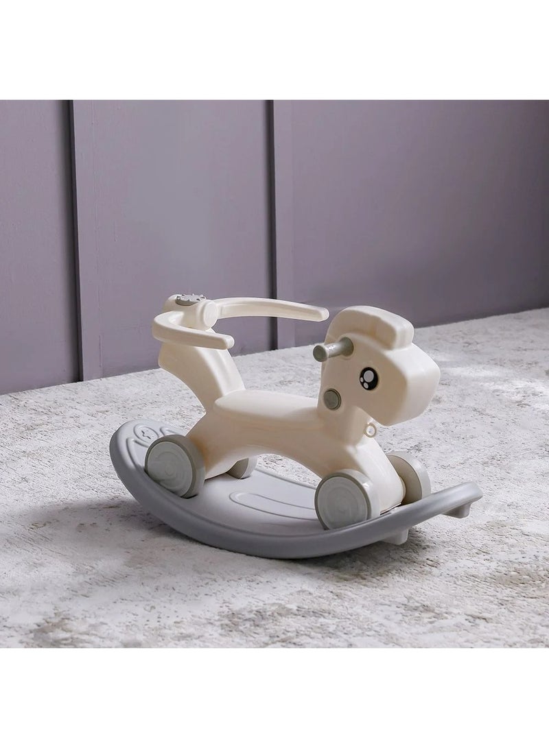 DANUBE HOME 2-in-1 Kids Rocking Horse & Ride-On Car – Dual Function Toy, Converts from Rocker to Car, Durable & Safe for Toddlers - Image 1