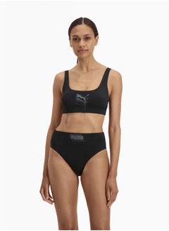 بوما قطعة بيكيني علوية للنساء PUMA Swim Scoop Neck  - Image 1