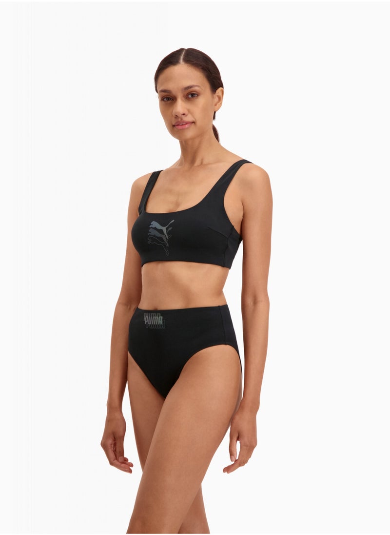 PUMA - Swim Womens Scoop Neck Bikini Top - Image 1