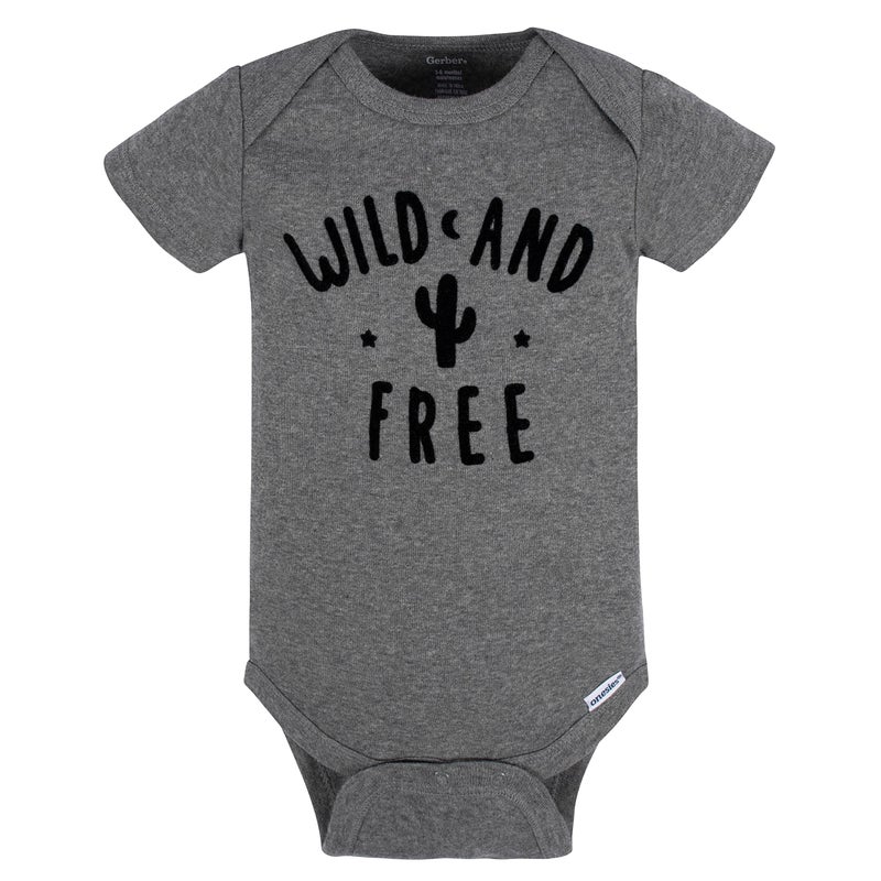 Gerber Baby 8-Pack Short Sleeve Onesies Bodysuits, Southwest, 12 Months - Image 2