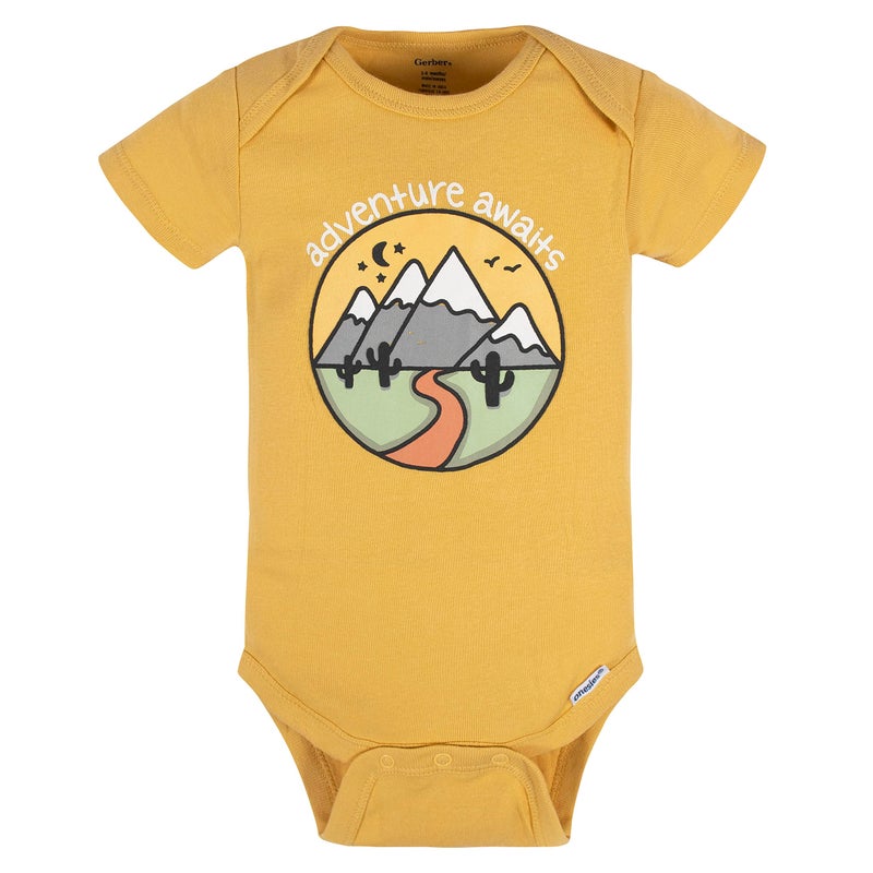 Gerber Baby 8-Pack Short Sleeve Onesies Bodysuits, Southwest, 12 Months - Image 3