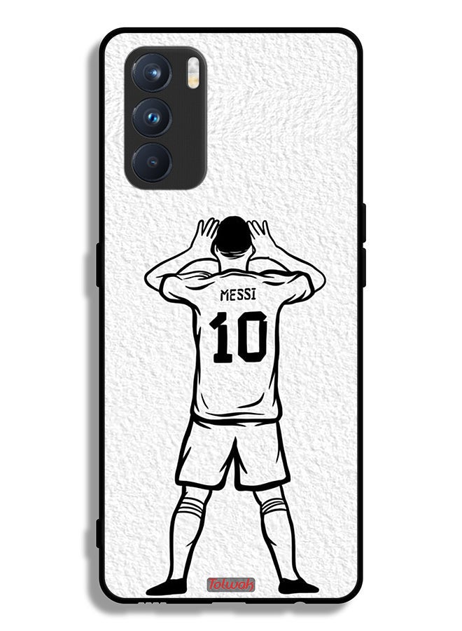 Tolwak Oppo K9 Pro Protective Case Cover Messi Sketch - Image 2