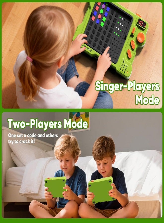 Jump Hero Super Decoder Game, 4-in-1 Code Breakers Game for 1-2 Players, Electronic Mastermind Games for Kids and Adults, STEM Development Toys for Boys and Girls, Travel Games for Road Trip - Image 4