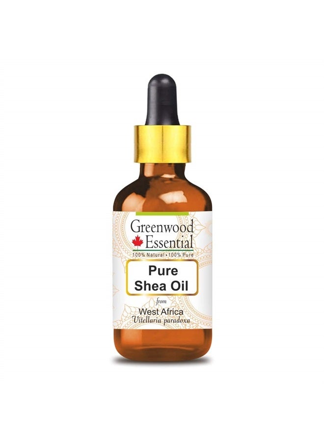 Greenwood Essential Pure Shea Oil (Vitellaria paradoxa) 100% Natural Therapeutic Grade 15ml (0.50 oz) - Image 1