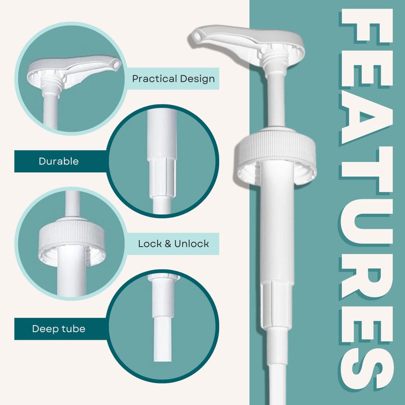 Shveesy Gallon Pump Dispenser | for Plastic or Glass Bottles | Heavy-Duty Leak Proof for Commercial and Household Use | Pump for Gallon Jug | Non-BPA Plastic (Pack of 2) - Image 3