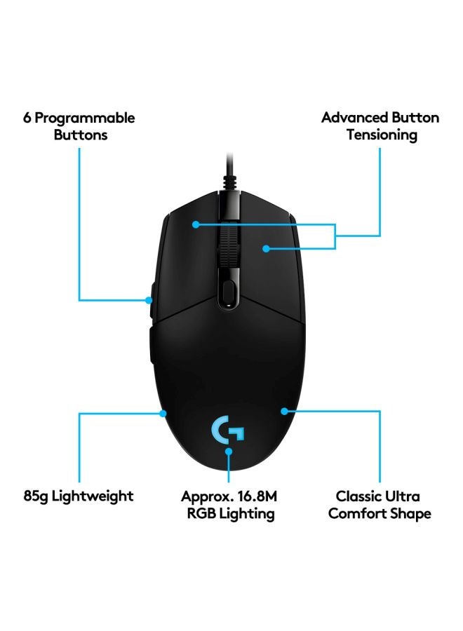 Logitech G102 Mechanical Mouse Black - Image 3
