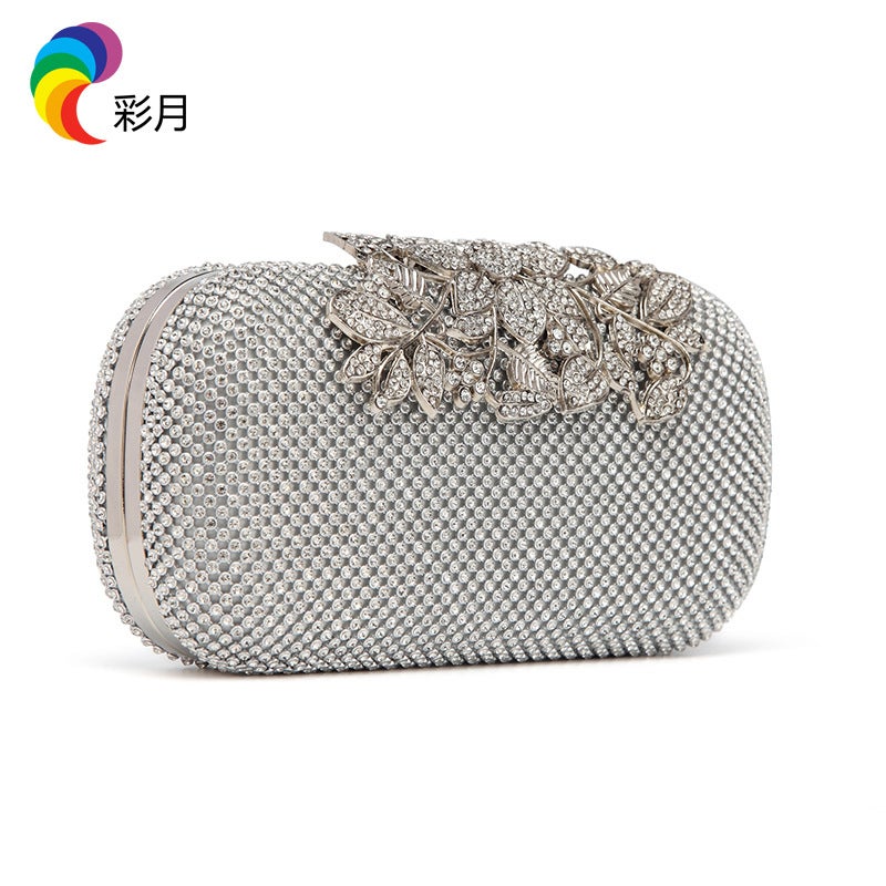 Colorful Moon Handbag Fashion Evening Bag Bride Wedding Bridesmaid Dress Cheongsam Women'S Bag Metal Diamond - Image 1