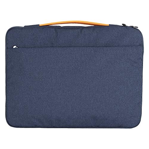 SUKHAD 15 Inch Laptop Briefcase With Brown Handle Compatible With All Laptops, Blue - Image 2