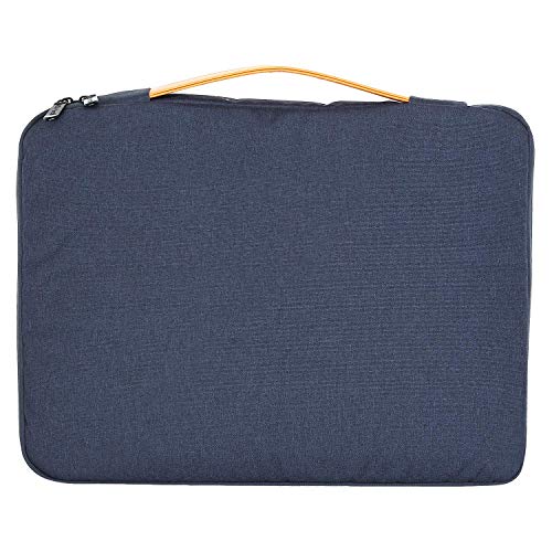 SUKHAD 15 Inch Laptop Briefcase With Brown Handle Compatible With All Laptops, Blue - Image 3