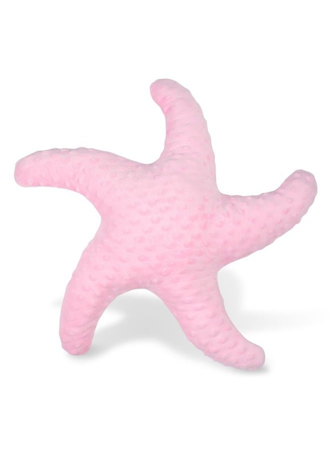 Marble Empire Starfish Pillow for Couch and Bed, Coastal Decor Throw Pillow, Ocean Beach Theme Accent Pillow for Living Room（Pink） - Image 1