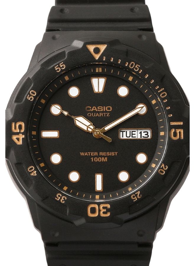 CASIO Men Resin Analog Watch MRW-200H-1EVDF - 48 mm - Black - Image 3
