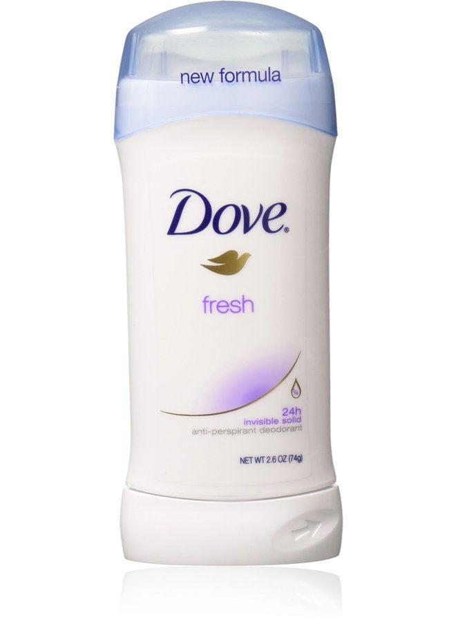Dove Anti-Perspirant Deodorant Invisible Solid Fresh 2.60 oz (Pack of 4) - Image 1