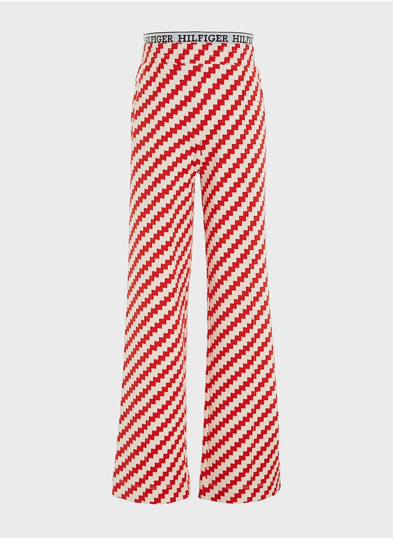 TOMMY HILFIGER - Youth Logo Wide Leg Sweatpants - Image 1