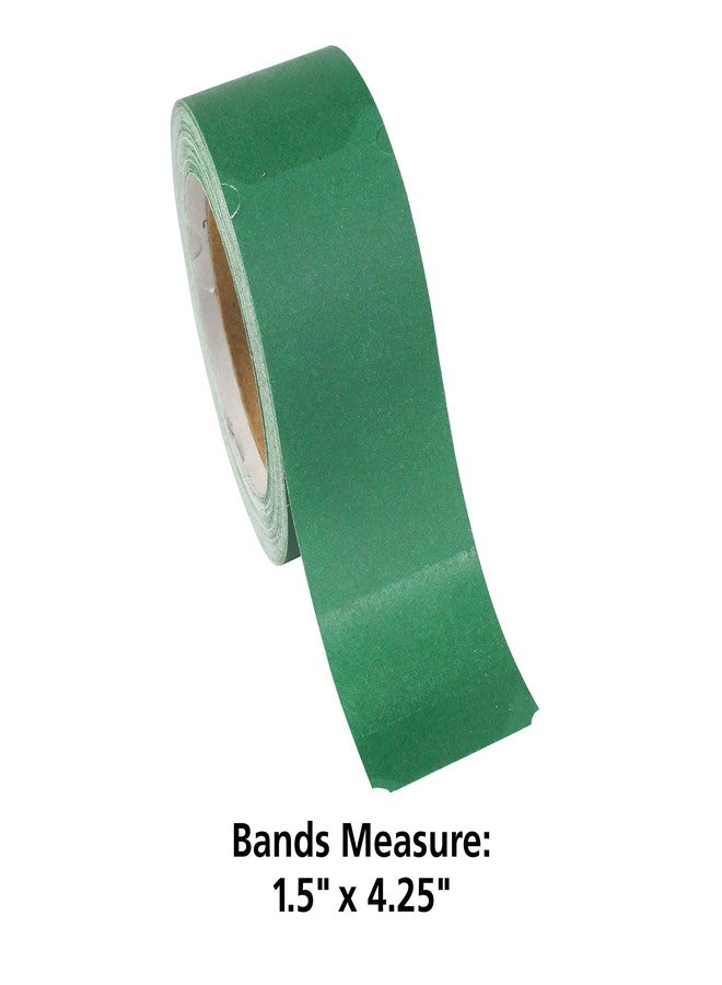 Hoffmaster 883104 Wrap'nRoll Napkin Band, 4-1/4" Length x 1-1/2" Width, Hunter Green (20 Rolls of 250) - Image 2