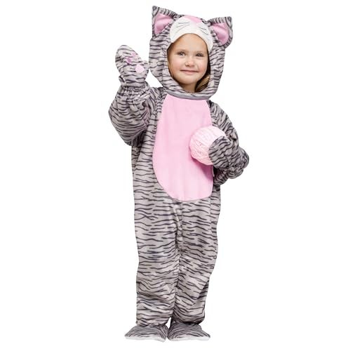 Fun World Costumes Toddler Striped Gray Kitten Costume 3T4T 116941 - Image 1