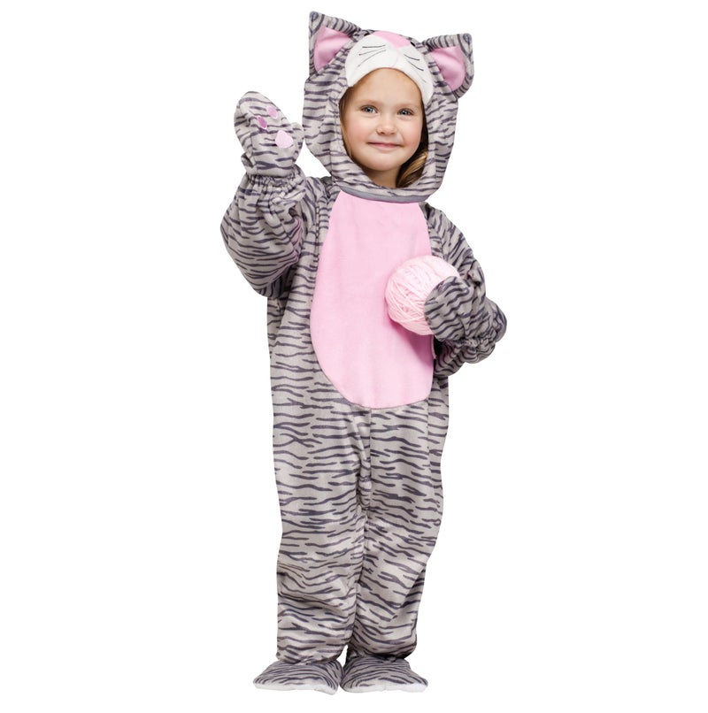 Fun World Costumes Toddler Striped Gray Kitten Costume 3T4T 116941 - Image 3