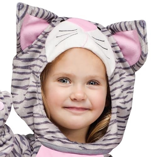 Fun World Costumes Toddler Striped Gray Kitten Costume 3T4T 116941 - Image 5