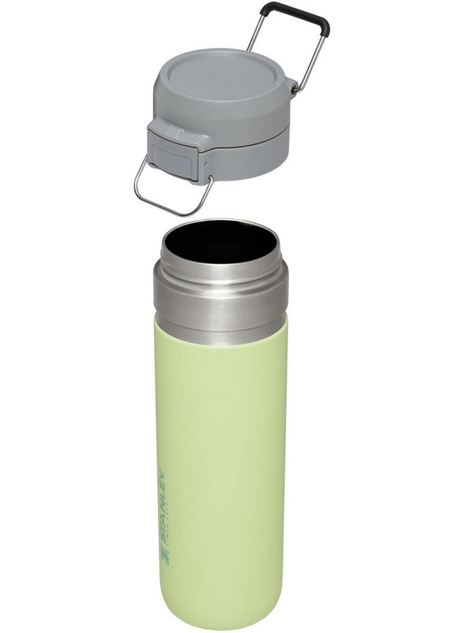 Stanley Stanley Quick Flip GO Water Bottle 24 oz | Push Button Lid | Leakproof and Packable for Travel and Sports | Insulated Stainless Steel | BPA-Free | Citron  - Image 3