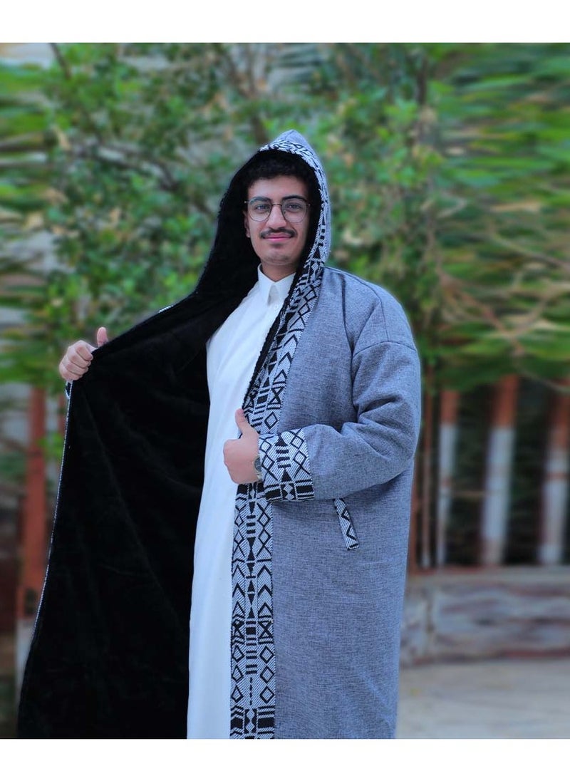 RS - Winter Fur embroidered with traditional Sadu - Image 1