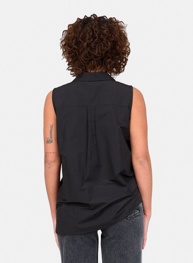 Clue Poplin Sleeveless Shirt - Image 3