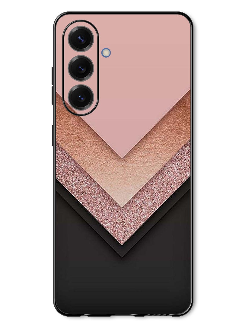 Theodor Case Compatible with Samsung Galaxy A17/ M17 6.7 Inch Protection Shockproof Bumper Cover Black Golden & Pink - Image 1