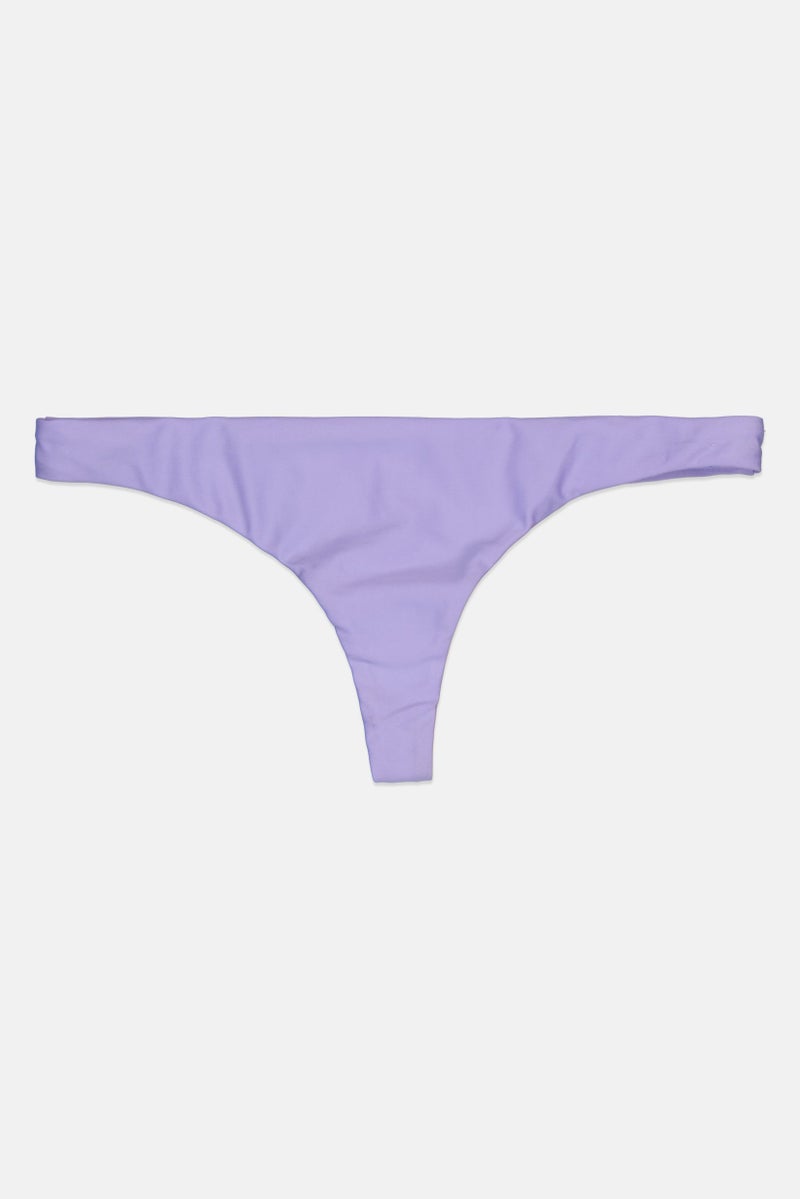 Lefties Women Solid Bikini Bottom, Purple - Image 3