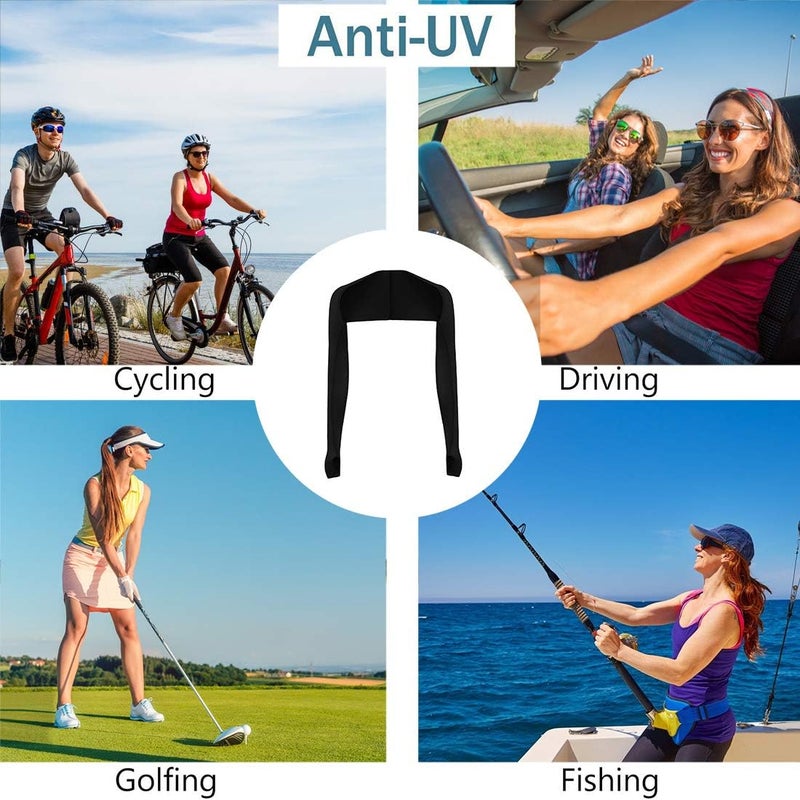 Aoutacc Cooling Shawl Arm Sleeves Sun Protection with Finger Hole Anti-UV, Comfortable Ladies Cooler Shrug Ideal for Women - Image 5