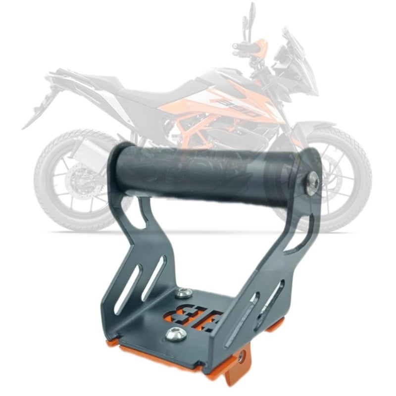 Gear UP KTM Adventure 390 2021|2022|2023 BS6 GPS |Mobile Smartphone Holder Mount, Black, Alloy Steel - Image 1