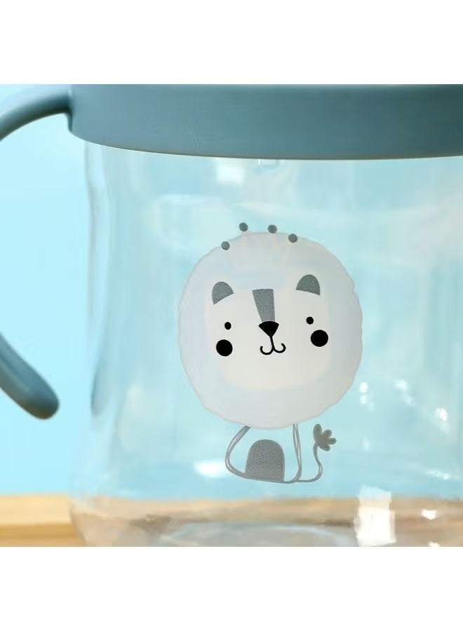 ULHYC Baby learning drinking cup, straw cup, leak-proof and gas-proof baby training water cup with gravity ball handle, children's drinking cup for 6-12 months and above [Blue] - Image 4