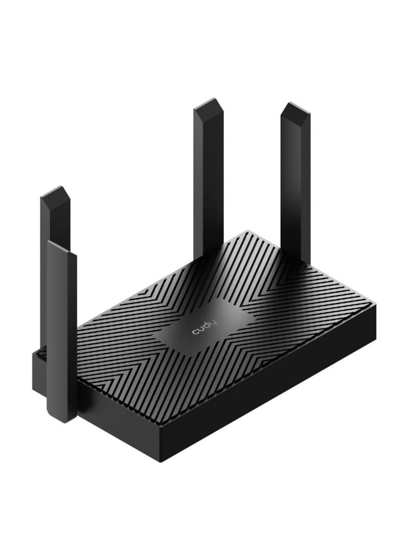 كودي جهاز راوتر AX1500 بتقنية Wi-Fi 6 لاسلكي جيجابت إيثرنت ثنائي النطاق - اسود  - Image 3