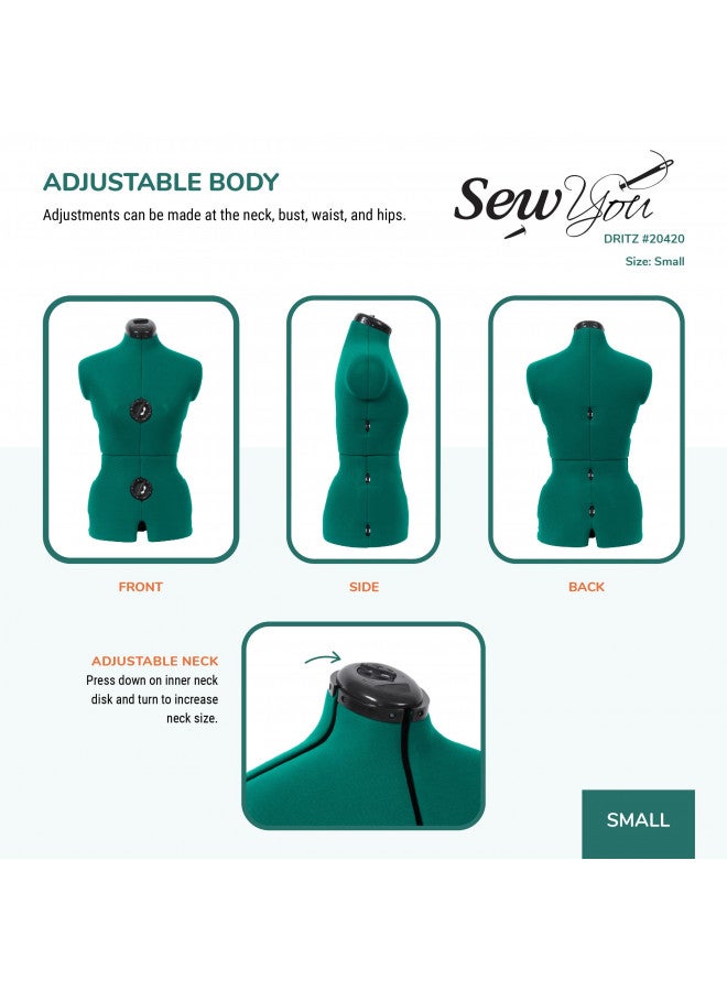 Dritz دريز سو يو نموذج فستان قابل للتعديل، صغير، أخضر أوبال - Image 4