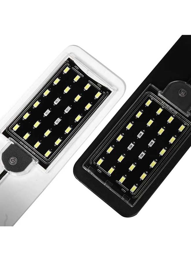 NIBEMINENT 24 LED Clip On Clamp Lamp For Small Aquarium Fish Tank 10W 220V White 26.5x9x6.5cm - Image 3