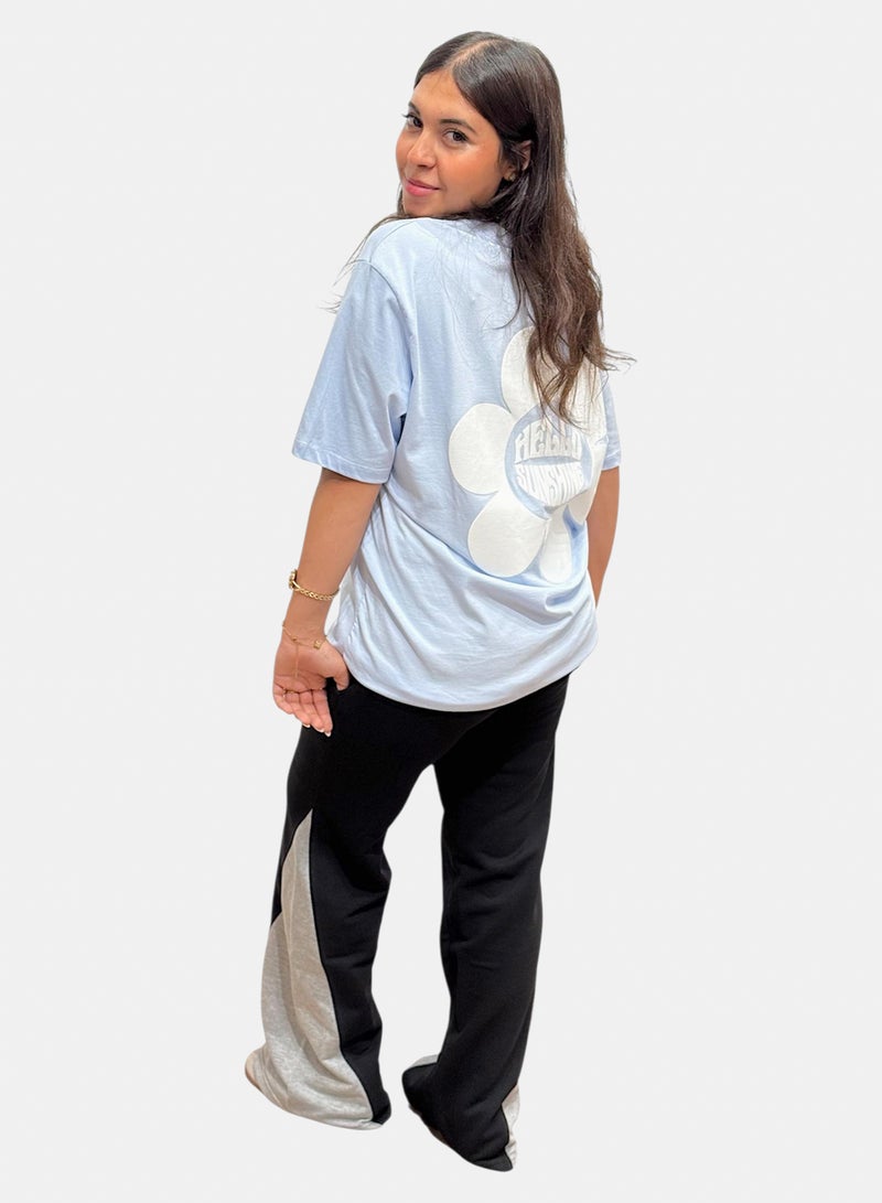 OWL T-shirt 'Hello sunshine' Baby Blue - Image 1