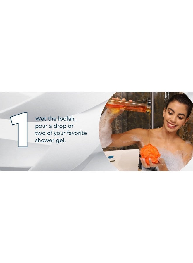MobFest® Bath Sponge Round Loofah For Men & Women | Soft & Fluffy With Multiple Layer of Fibrous Matrix For A Fun Shower Time | Scrub off Dead Skin | Gentle Exfoliation, Multicolor (M, 2) - Image 3