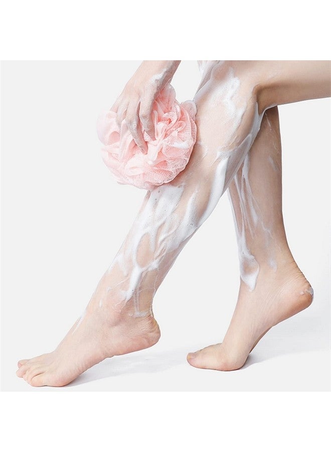 MobFest® Bath Sponge Round Loofah For Men & Women | Soft & Fluffy With Multiple Layer of Fibrous Matrix For A Fun Shower Time | Scrub off Dead Skin | Gentle Exfoliation, Multicolor (M, 2) - Image 5