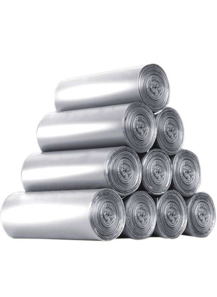 Generic 10Rolls 200pcs Garbage Bags Strong Thin Material Disposable Kitchen Garbage Bags, Durable Plastic Trash Bags for Office Home Bedroom Garden Waste Bin 200Counts  - Image 1
