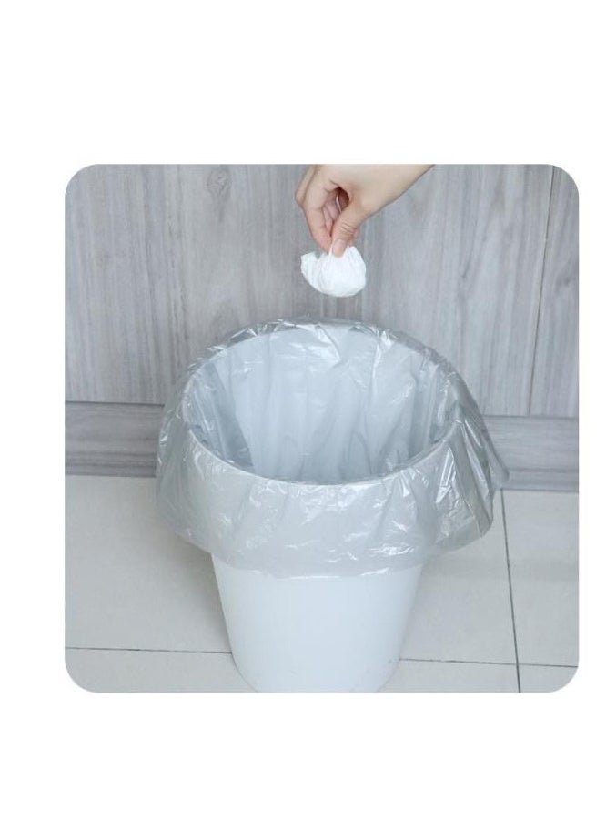 Generic 10Rolls 200pcs Garbage Bags Strong Thin Material Disposable Kitchen Garbage Bags, Durable Plastic Trash Bags for Office Home Bedroom Garden Waste Bin 200Counts  - Image 3