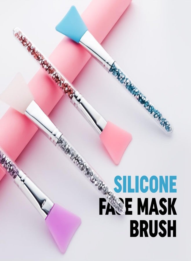 Gleva Silicone Face Brush Beauty Tool, Facial Mud Applicator, Makeup Brushes Set Eye Cosmetics Blush Brush for Powder for Girl & Women (Purple) - Image 3