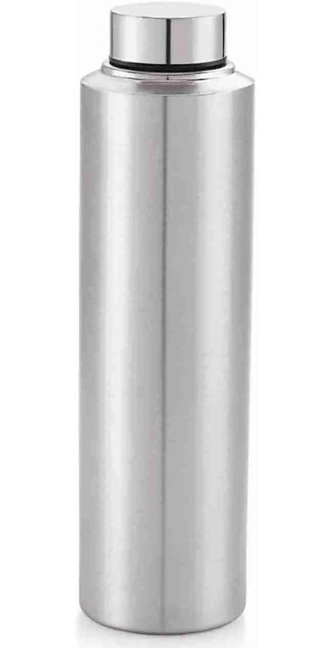 VISAXMI 1000ml Stainless Steel Water Bottle For Fridge Refrigerator School Office Gym Sports Travel Set Of 2 - Image 2