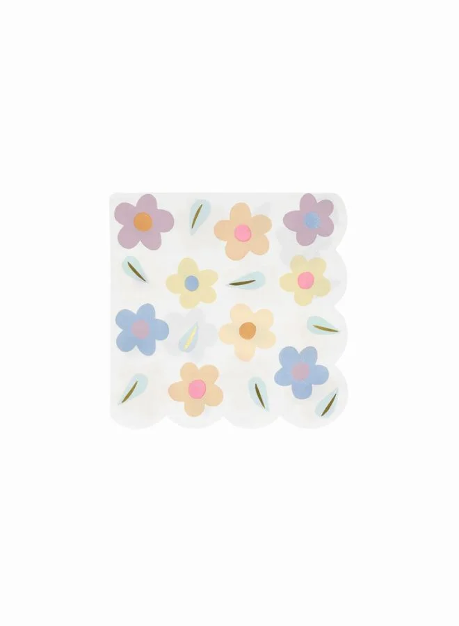 Meri Meri Happy Flowers Large Napkins