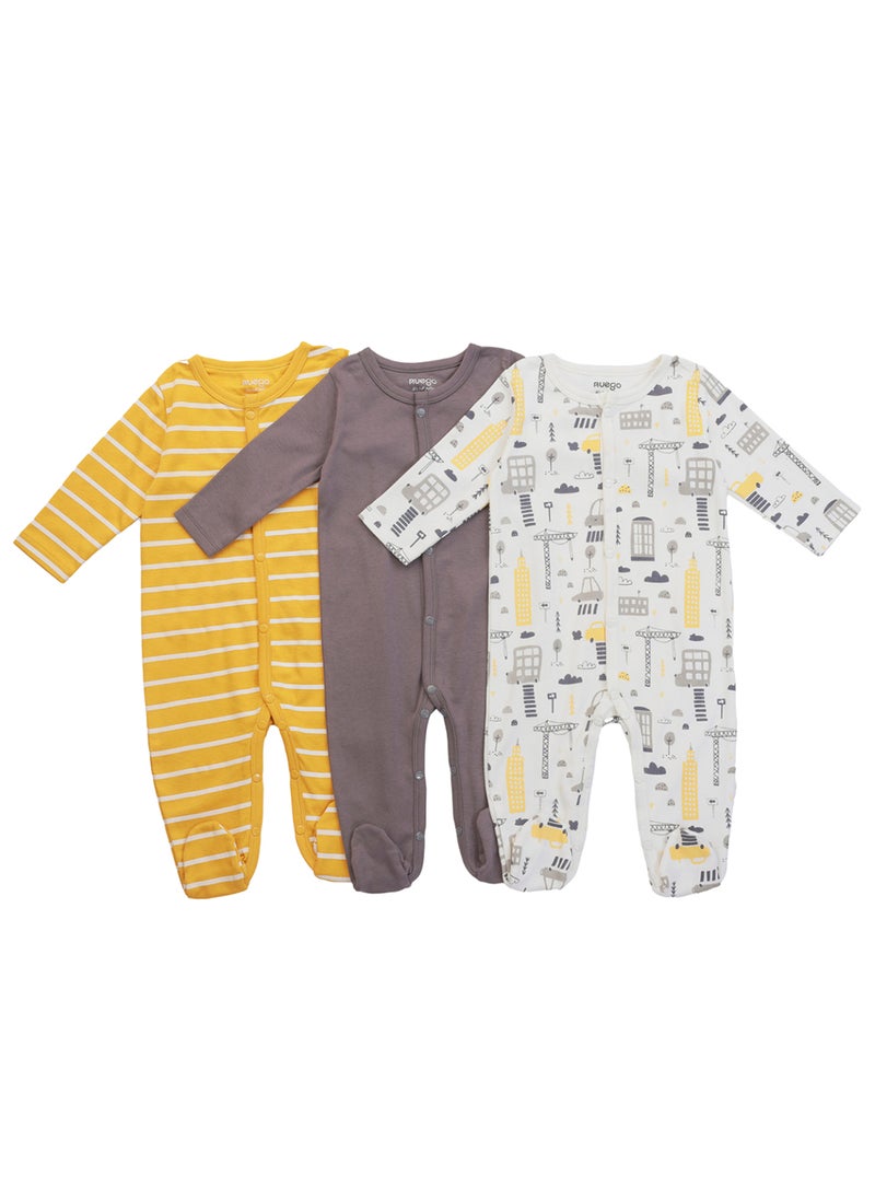 Nuego Fashion Multi Color Sleep Suits - Set Of 3 Pure Cotton, Comfortable and Eco Friendly - pzsku/Z60E7A09578CDC49BBAE2Z/45/_/1710484057/4ec4c6b6-0c73-4df3-944d-fbd9167a400c