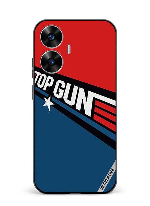 Protective Case Cover For Realme C55 Top Gun Theme Design Multicolour