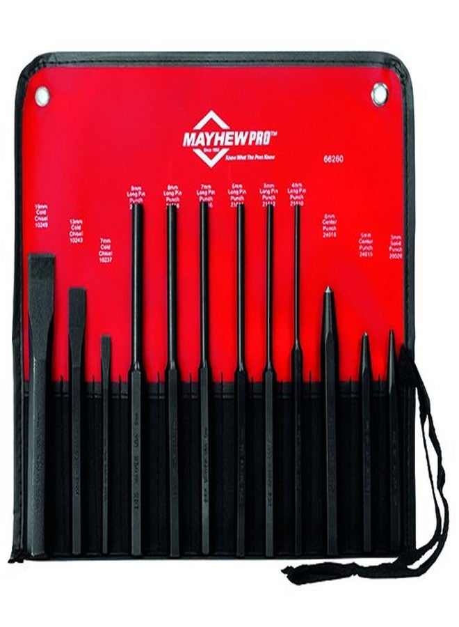 Mayhew MA66260 12pc Punch & Chisel Set Metric