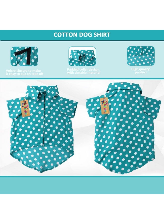 Western Era Super Soft Trendy Printed Shirt, Ultra Comfort Dog Apparel, Cotton Printed Breathable Basic Vest Dog Shirt, Cute Lightweight Thin Shirt For Your Furies (Large - 22 Inch) (Polka Sky Blue) - Image 3