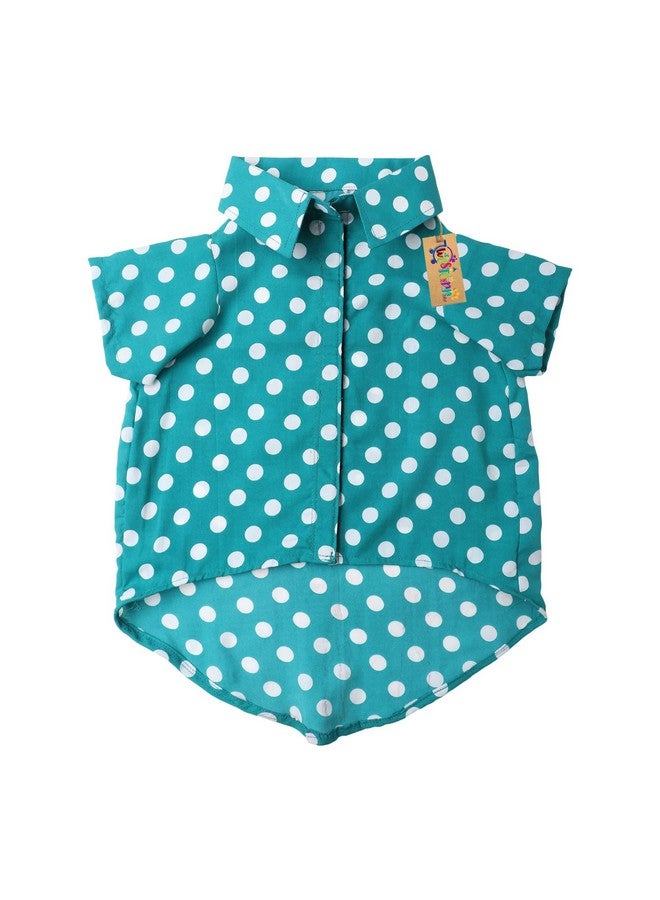 Western Era Super Soft Trendy Printed Shirt, Ultra Comfort Dog Apparel, Cotton Printed Breathable Basic Vest Dog Shirt, Cute Lightweight Thin Shirt For Your Furies (Large - 22 Inch) (Polka Sky Blue) - Image 5