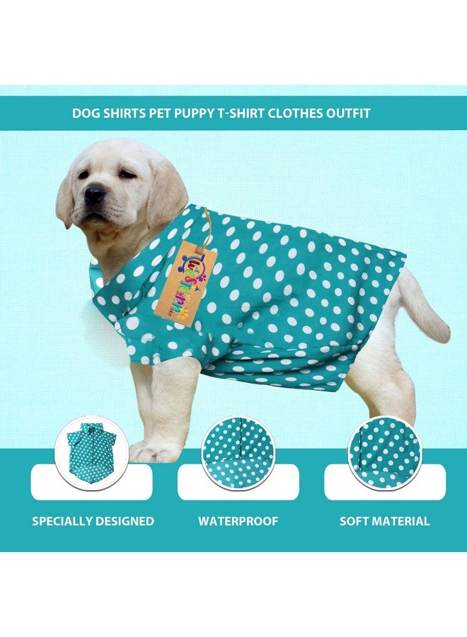 Western Era Super Soft Trendy Printed Shirt, Ultra Comfort Dog Apparel, Cotton Printed Breathable Basic Vest Dog Shirt, Cute Lightweight Thin Shirt For Your Furies (Large - 22 Inch) (Polka Sky Blue) - Image 4